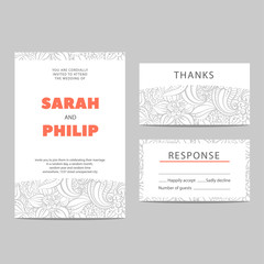 Invitation cards for the holiday