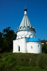 Fototapeta na wymiar russian saint cosmas and damian church