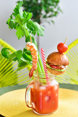 Bloody mary cocktail