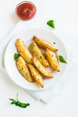 potato wedges with cheese