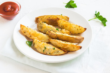potato wedges with cheese