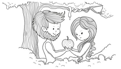 Adam and Eve apple fruit