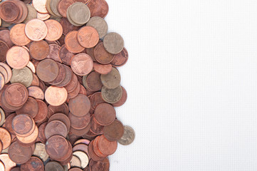 Many of Thai baht coins background