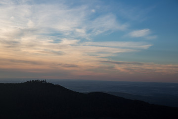 Fototapeta premium Zachód słońca na skraju Jury Szwabskiej