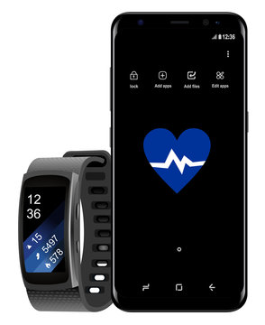 Mobile phone with smartwatch
