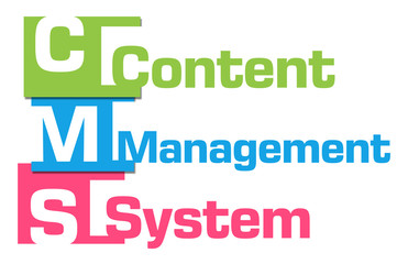 CMS - Content Management System Colorful Abstract Stripes 