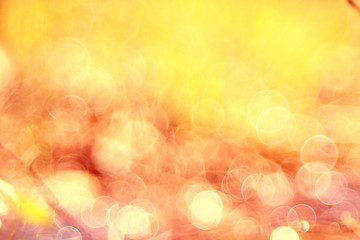 orange golden summer blurred background