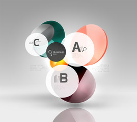 Circle geometric abstract background