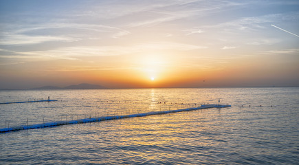 Sunrise at the sea