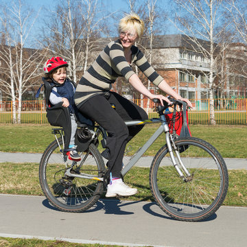 Driving on a bicycle