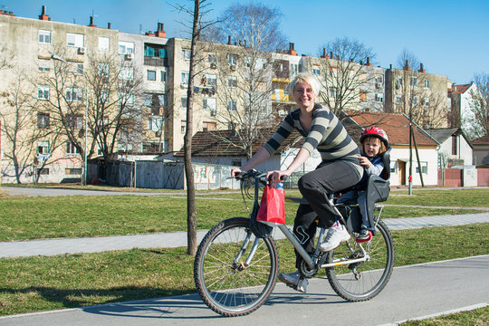 Driving on a bicycle
