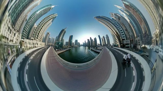 Rabbit Hole Planet, Futuristic view of the center of Dubai