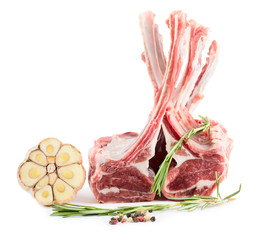 Racks of lamb, ready for cooking