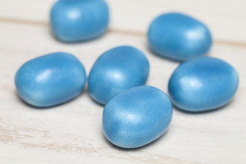 Blaue Bonbons