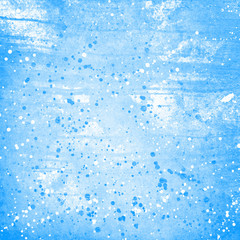 Grunge blue wall background or texture