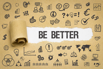 Be Better / Papier mit Symbole