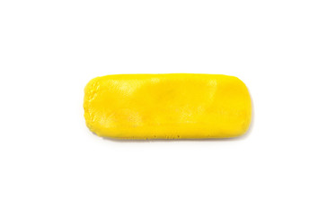 plasticine texture isolated on white background