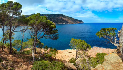 Mediterranean Sea summer coastline (Spain).