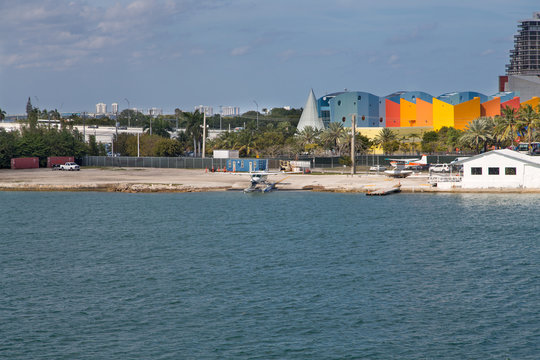 Seaplane Entering Miami Channel