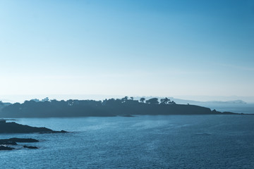 Coast of Brittany at Saint Briac near Saint Malo, France