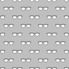 Eyeglasses seamless gray pattern