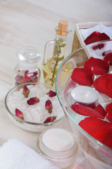 Accessories for manicure with hand bath