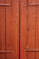 Ancient wooden doors. Texture of a scratched tree.