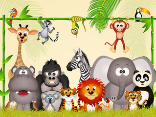 Obraz premium dzikie zwierzę w dżungli
