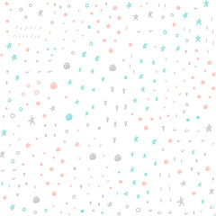 Doodle shape seamless background