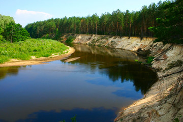 Obraz premium The bend of the river