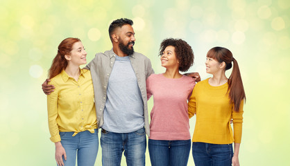 Fototapeta premium international group of happy smiling people