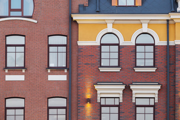 Obraz premium Beautiful brick building in English style