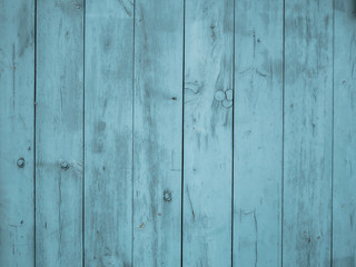 Texture of light blue painted wooden surface