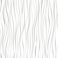 Wave texture. Seamless pattern. Vector illustration. Black and white design. Abstract circle background. Vertical structure can be used for wallpaper, wrapping paper. Minimalistic style. - 144834824