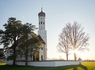 Fototapeta na wymiar Kirche St. Coloman im Schwangau