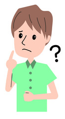 男性　疑問