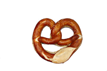 Pretzel isolated on white background