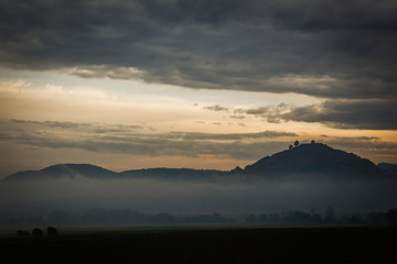 Herbstnebel am Rande der Schwäbischen Alb