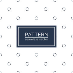 Circles minimalistic vector pattern - seamless design.