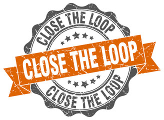 close the loop stamp. sign. seal