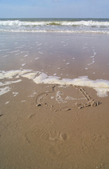 Herz im Sand – Meer