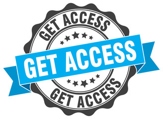 Obraz premium get access stamp. sign. seal