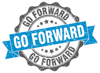 Obraz premium go forward stamp. sign. seal
