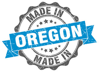 made in Oregon round seal
