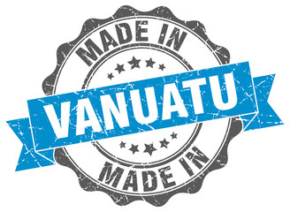 made in Vanuatu round seal