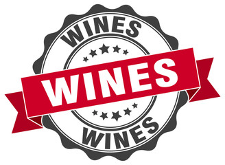 wines stamp. sign. seal