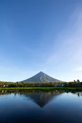 Poster Mayon volcano at early morning,Philippines © Glebstock