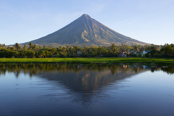 Mayon volcano at early morning,Philippines