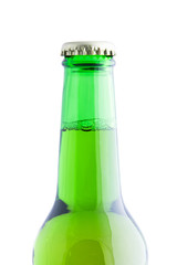 bottle of beer isolated on white background