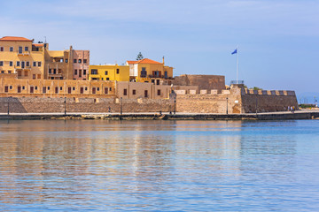 Obraz premium Old Venetian port of Chania on Crete, Greece